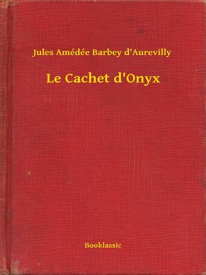 cover image of Le Cachet d'Onyx